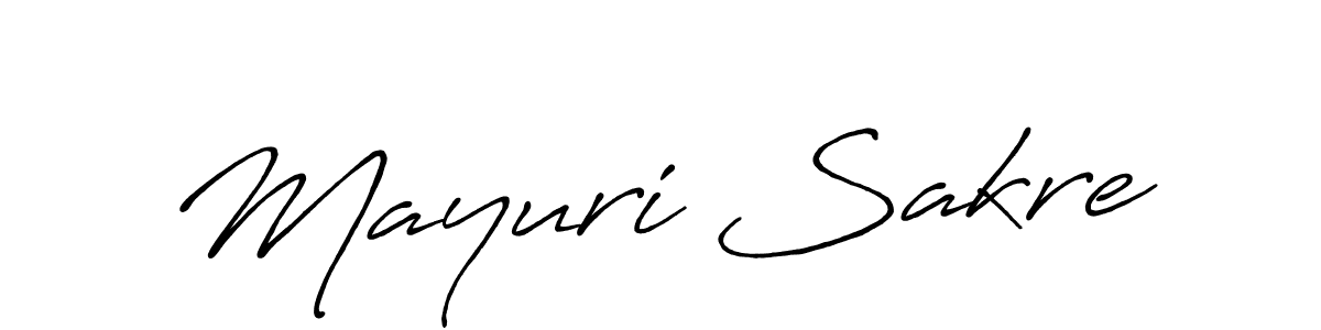 Also we have Mayuri Sakre name is the best signature style. Create professional handwritten signature collection using Antro_Vectra_Bolder autograph style. Mayuri Sakre signature style 7 images and pictures png