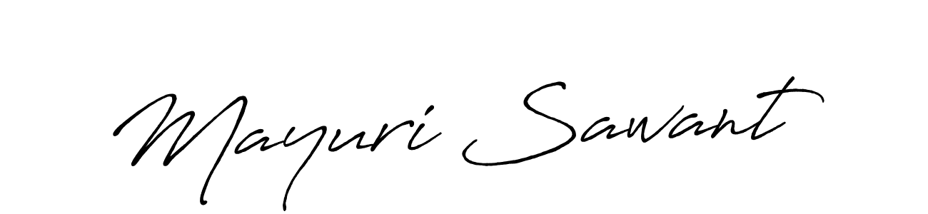 Design your own signature with our free online signature maker. With this signature software, you can create a handwritten (Antro_Vectra_Bolder) signature for name Mayuri Sawant. Mayuri Sawant signature style 7 images and pictures png