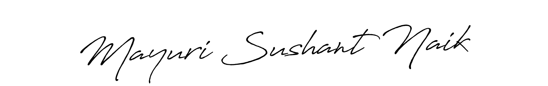 How to Draw Mayuri Sushant Naik signature style? Antro_Vectra_Bolder is a latest design signature styles for name Mayuri Sushant Naik. Mayuri Sushant Naik signature style 7 images and pictures png