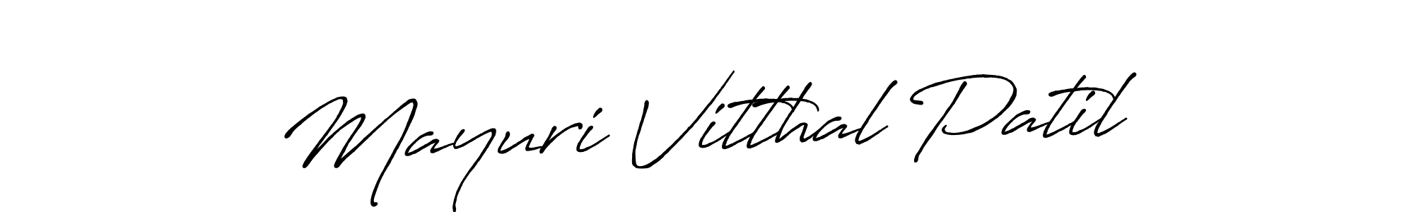 Mayuri Vitthal Patil stylish signature style. Best Handwritten Sign (Antro_Vectra_Bolder) for my name. Handwritten Signature Collection Ideas for my name Mayuri Vitthal Patil. Mayuri Vitthal Patil signature style 7 images and pictures png