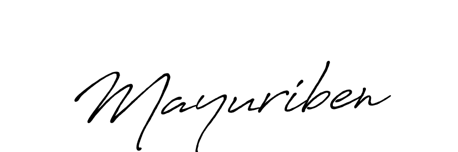 How to make Mayuriben name signature. Use Antro_Vectra_Bolder style for creating short signs online. This is the latest handwritten sign. Mayuriben signature style 7 images and pictures png