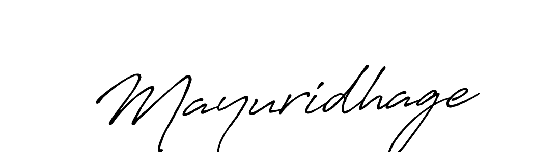 Design your own signature with our free online signature maker. With this signature software, you can create a handwritten (Antro_Vectra_Bolder) signature for name Mayuridhage. Mayuridhage signature style 7 images and pictures png