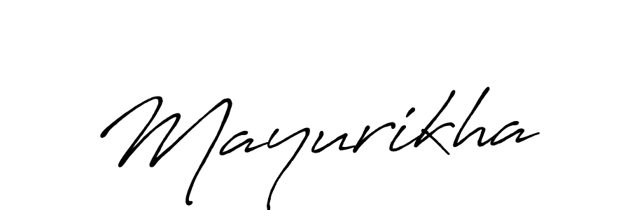 Make a beautiful signature design for name Mayurikha. With this signature (Antro_Vectra_Bolder) style, you can create a handwritten signature for free. Mayurikha signature style 7 images and pictures png