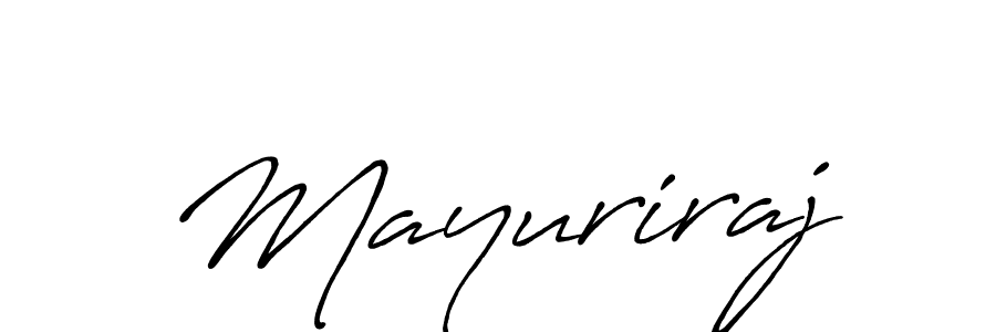 Mayuriraj stylish signature style. Best Handwritten Sign (Antro_Vectra_Bolder) for my name. Handwritten Signature Collection Ideas for my name Mayuriraj. Mayuriraj signature style 7 images and pictures png