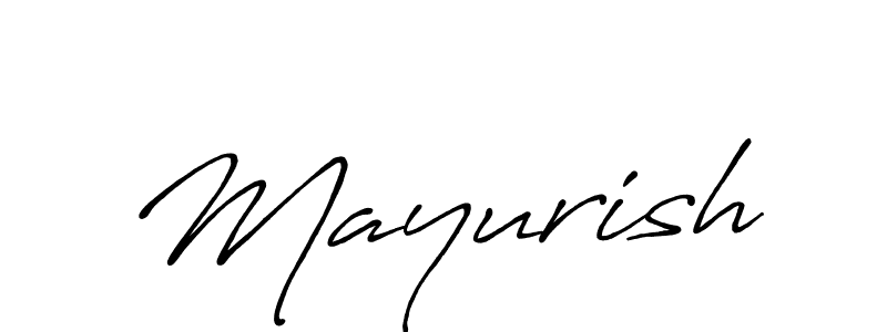 Make a beautiful signature design for name Mayurish. With this signature (Antro_Vectra_Bolder) style, you can create a handwritten signature for free. Mayurish signature style 7 images and pictures png