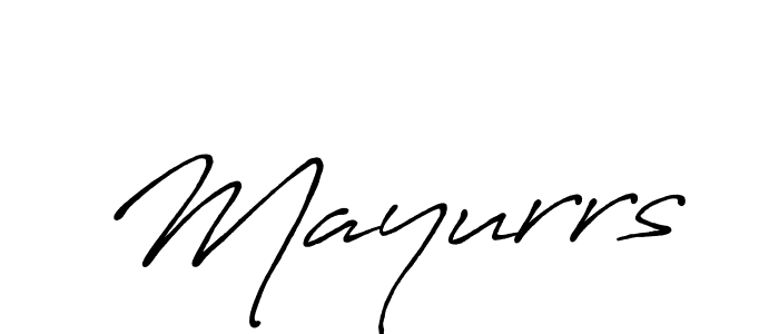 Mayurrs stylish signature style. Best Handwritten Sign (Antro_Vectra_Bolder) for my name. Handwritten Signature Collection Ideas for my name Mayurrs. Mayurrs signature style 7 images and pictures png