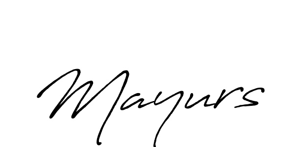 Mayurs stylish signature style. Best Handwritten Sign (Antro_Vectra_Bolder) for my name. Handwritten Signature Collection Ideas for my name Mayurs. Mayurs signature style 7 images and pictures png