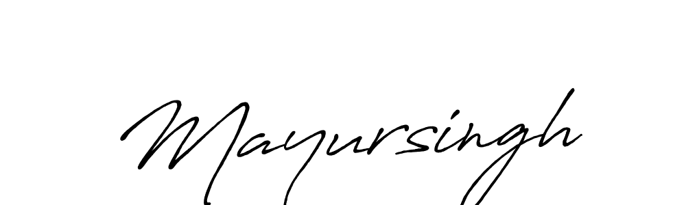 Also You can easily find your signature by using the search form. We will create Mayursingh name handwritten signature images for you free of cost using Antro_Vectra_Bolder sign style. Mayursingh signature style 7 images and pictures png