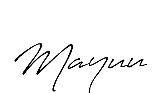 Make a beautiful signature design for name Mayuu. Use this online signature maker to create a handwritten signature for free. Mayuu signature style 7 images and pictures png