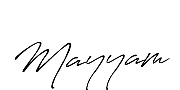 Use a signature maker to create a handwritten signature online. With this signature software, you can design (Antro_Vectra_Bolder) your own signature for name Mayyam. Mayyam signature style 7 images and pictures png