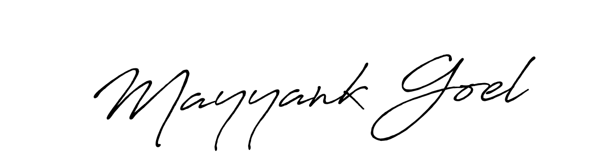 Antro_Vectra_Bolder is a professional signature style that is perfect for those who want to add a touch of class to their signature. It is also a great choice for those who want to make their signature more unique. Get Mayyank Goel name to fancy signature for free. Mayyank Goel signature style 7 images and pictures png