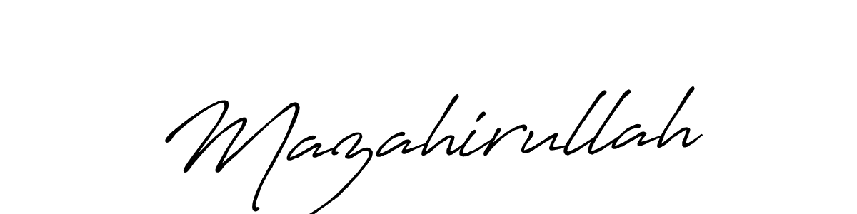 You should practise on your own different ways (Antro_Vectra_Bolder) to write your name (Mazahirullah) in signature. don't let someone else do it for you. Mazahirullah signature style 7 images and pictures png