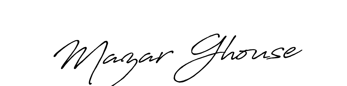 How to make Mazar Ghouse signature? Antro_Vectra_Bolder is a professional autograph style. Create handwritten signature for Mazar Ghouse name. Mazar Ghouse signature style 7 images and pictures png
