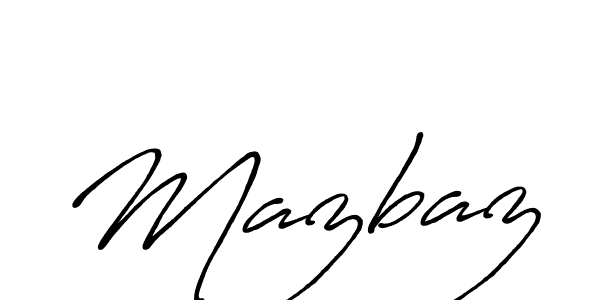 It looks lik you need a new signature style for name Mazbaz. Design unique handwritten (Antro_Vectra_Bolder) signature with our free signature maker in just a few clicks. Mazbaz signature style 7 images and pictures png