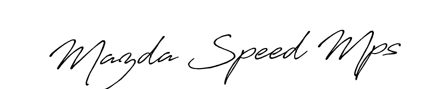 Create a beautiful signature design for name Mazda Speed Mps. With this signature (Antro_Vectra_Bolder) fonts, you can make a handwritten signature for free. Mazda Speed Mps signature style 7 images and pictures png