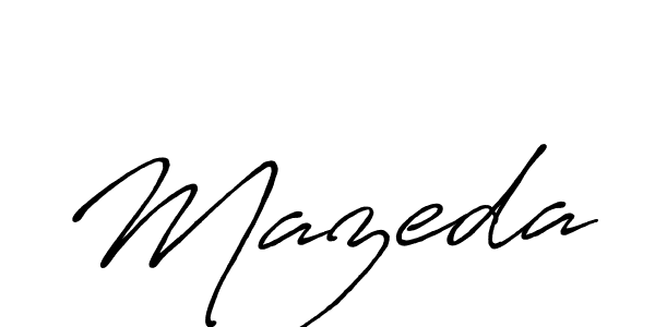 How to make Mazeda name signature. Use Antro_Vectra_Bolder style for creating short signs online. This is the latest handwritten sign. Mazeda signature style 7 images and pictures png