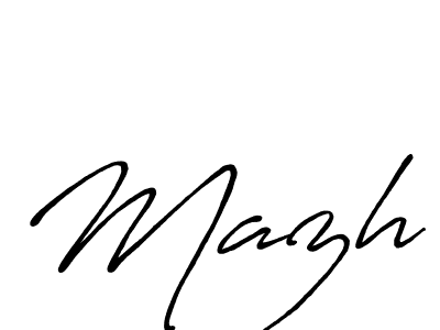 You should practise on your own different ways (Antro_Vectra_Bolder) to write your name (Mazh) in signature. don't let someone else do it for you. Mazh signature style 7 images and pictures png