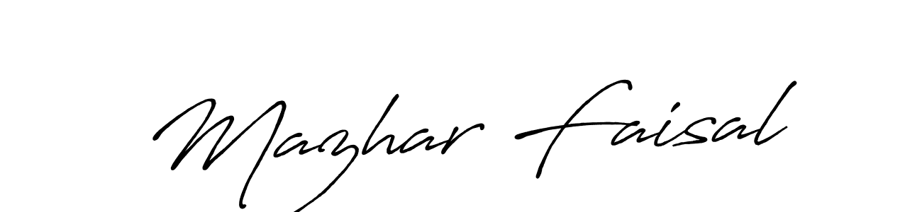 The best way (Antro_Vectra_Bolder) to make a short signature is to pick only two or three words in your name. The name Mazhar Faisal include a total of six letters. For converting this name. Mazhar Faisal signature style 7 images and pictures png