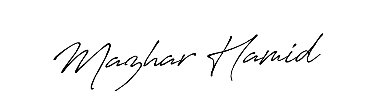 if you are searching for the best signature style for your name Mazhar Hamid. so please give up your signature search. here we have designed multiple signature styles  using Antro_Vectra_Bolder. Mazhar Hamid signature style 7 images and pictures png