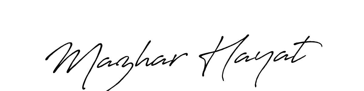 How to Draw Mazhar Hayat signature style? Antro_Vectra_Bolder is a latest design signature styles for name Mazhar Hayat. Mazhar Hayat signature style 7 images and pictures png