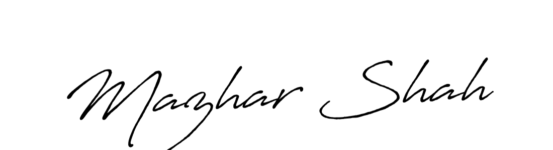 Once you've used our free online signature maker to create your best signature Antro_Vectra_Bolder style, it's time to enjoy all of the benefits that Mazhar Shah name signing documents. Mazhar Shah signature style 7 images and pictures png