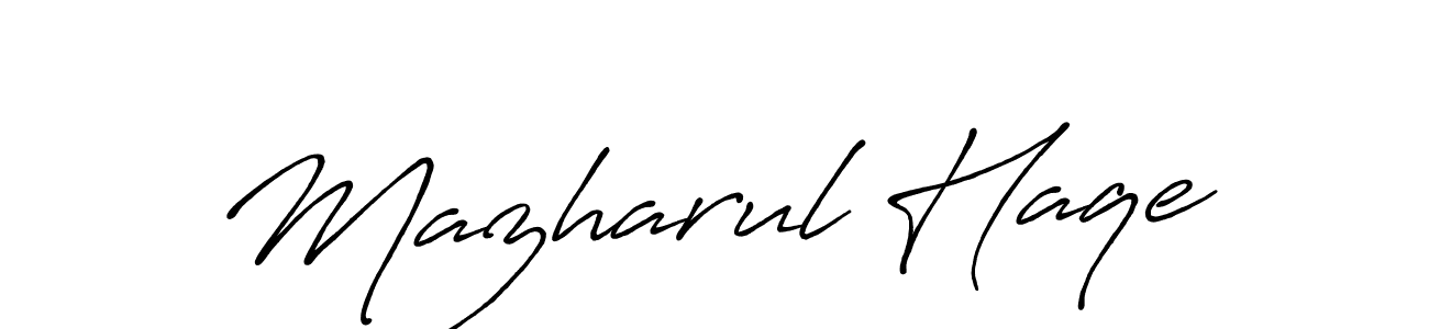 Mazharul Haqe stylish signature style. Best Handwritten Sign (Antro_Vectra_Bolder) for my name. Handwritten Signature Collection Ideas for my name Mazharul Haqe. Mazharul Haqe signature style 7 images and pictures png