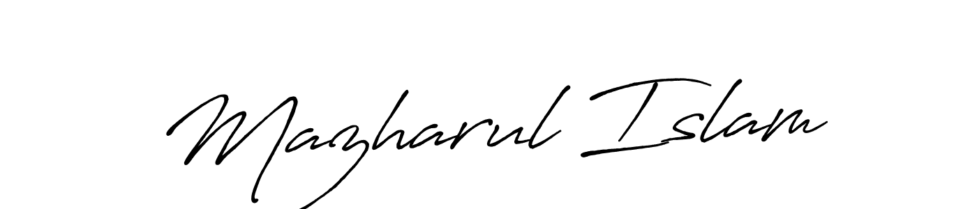 Make a short Mazharul Islam signature style. Manage your documents anywhere anytime using Antro_Vectra_Bolder. Create and add eSignatures, submit forms, share and send files easily. Mazharul Islam signature style 7 images and pictures png