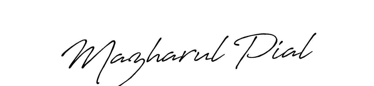 You should practise on your own different ways (Antro_Vectra_Bolder) to write your name (Mazharul Pial) in signature. don't let someone else do it for you. Mazharul Pial signature style 7 images and pictures png