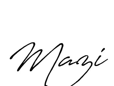 Design your own signature with our free online signature maker. With this signature software, you can create a handwritten (Antro_Vectra_Bolder) signature for name Mazi. Mazi signature style 7 images and pictures png