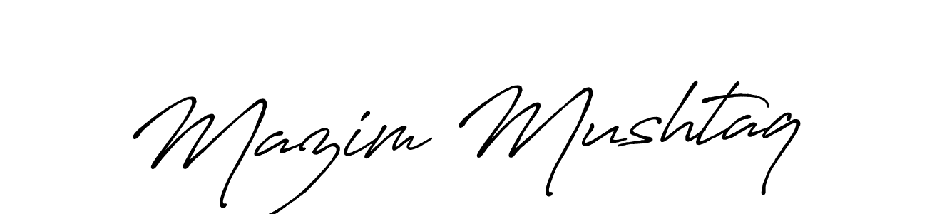 Similarly Antro_Vectra_Bolder is the best handwritten signature design. Signature creator online .You can use it as an online autograph creator for name Mazim Mushtaq. Mazim Mushtaq signature style 7 images and pictures png