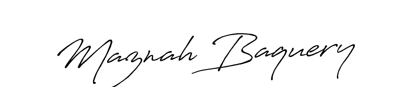 How to make Maznah Baquery signature? Antro_Vectra_Bolder is a professional autograph style. Create handwritten signature for Maznah Baquery name. Maznah Baquery signature style 7 images and pictures png
