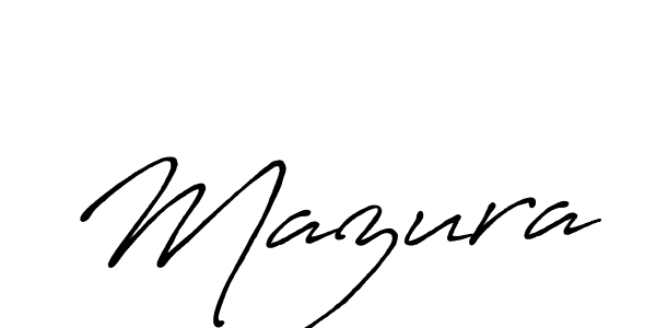 Design your own signature with our free online signature maker. With this signature software, you can create a handwritten (Antro_Vectra_Bolder) signature for name Mazura. Mazura signature style 7 images and pictures png