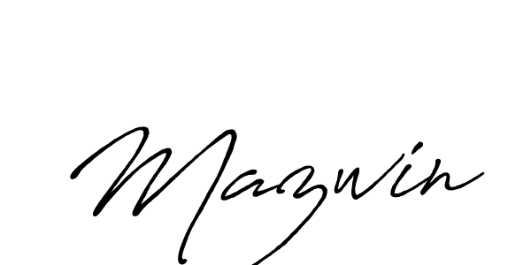 Also we have Mazwin name is the best signature style. Create professional handwritten signature collection using Antro_Vectra_Bolder autograph style. Mazwin signature style 7 images and pictures png