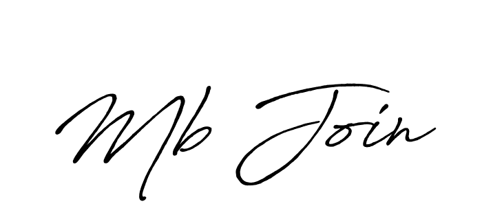 Make a beautiful signature design for name Mb Join. With this signature (Antro_Vectra_Bolder) style, you can create a handwritten signature for free. Mb Join signature style 7 images and pictures png