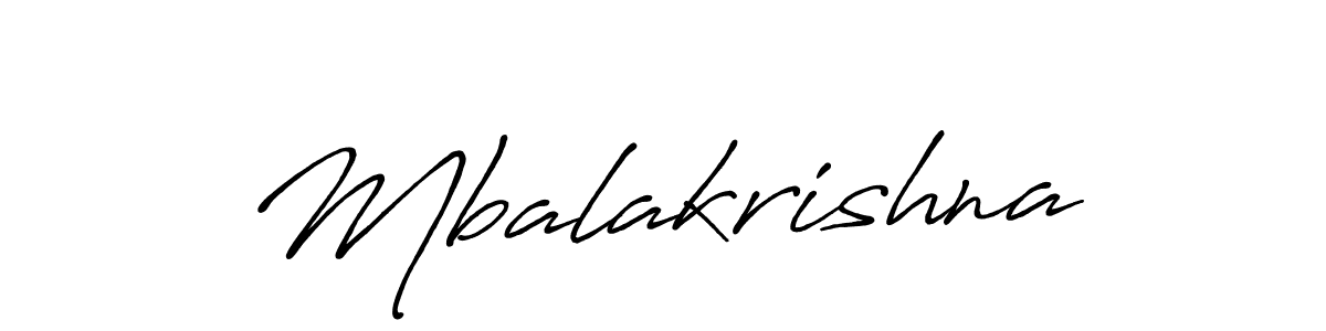 How to make Mbalakrishna signature? Antro_Vectra_Bolder is a professional autograph style. Create handwritten signature for Mbalakrishna name. Mbalakrishna signature style 7 images and pictures png