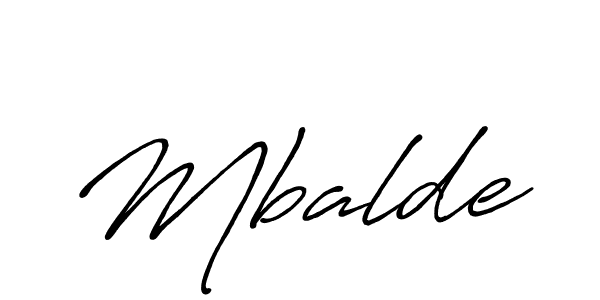 Make a beautiful signature design for name Mbalde. With this signature (Antro_Vectra_Bolder) style, you can create a handwritten signature for free. Mbalde signature style 7 images and pictures png