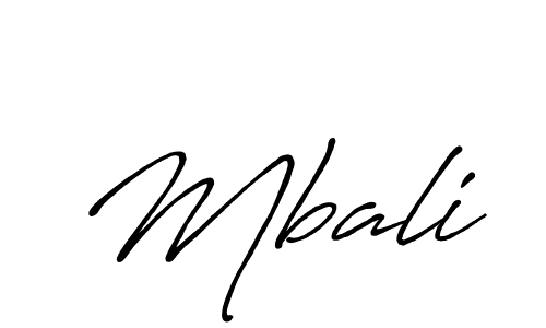 Create a beautiful signature design for name Mbali. With this signature (Antro_Vectra_Bolder) fonts, you can make a handwritten signature for free. Mbali signature style 7 images and pictures png