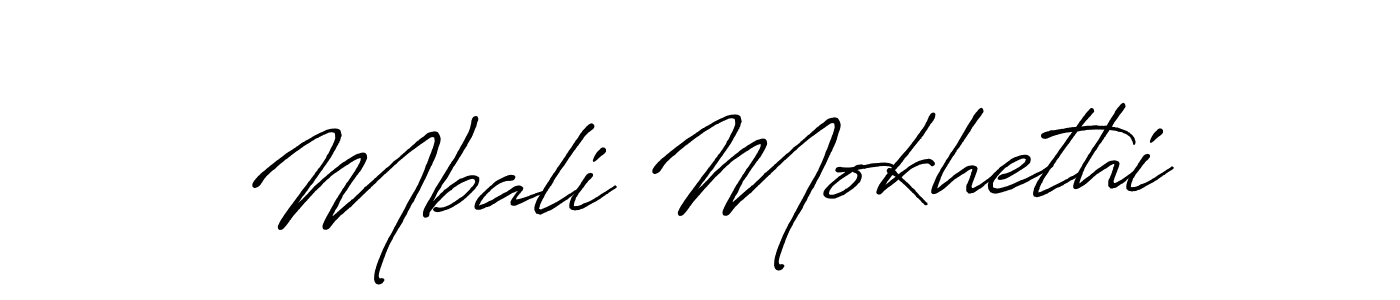 How to make Mbali Mokhethi signature? Antro_Vectra_Bolder is a professional autograph style. Create handwritten signature for Mbali Mokhethi name. Mbali Mokhethi signature style 7 images and pictures png