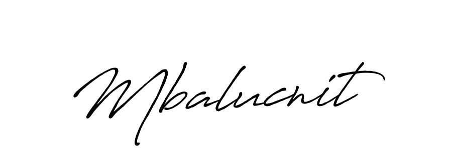 Use a signature maker to create a handwritten signature online. With this signature software, you can design (Antro_Vectra_Bolder) your own signature for name Mbalucnit. Mbalucnit signature style 7 images and pictures png