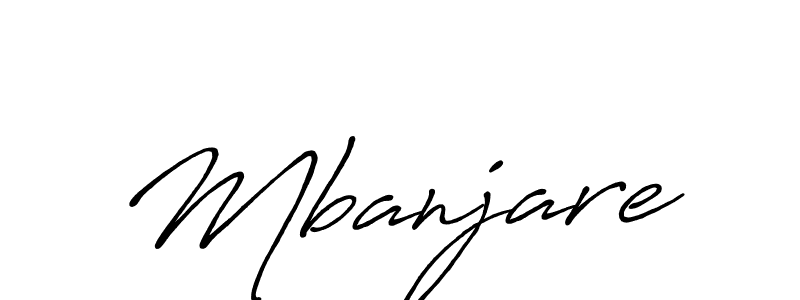 Make a beautiful signature design for name Mbanjare. With this signature (Antro_Vectra_Bolder) style, you can create a handwritten signature for free. Mbanjare signature style 7 images and pictures png