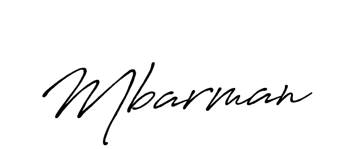 How to make Mbarman signature? Antro_Vectra_Bolder is a professional autograph style. Create handwritten signature for Mbarman name. Mbarman signature style 7 images and pictures png