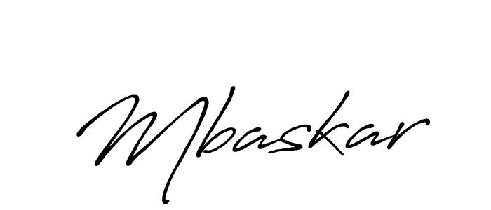 Mbaskar stylish signature style. Best Handwritten Sign (Antro_Vectra_Bolder) for my name. Handwritten Signature Collection Ideas for my name Mbaskar. Mbaskar signature style 7 images and pictures png
