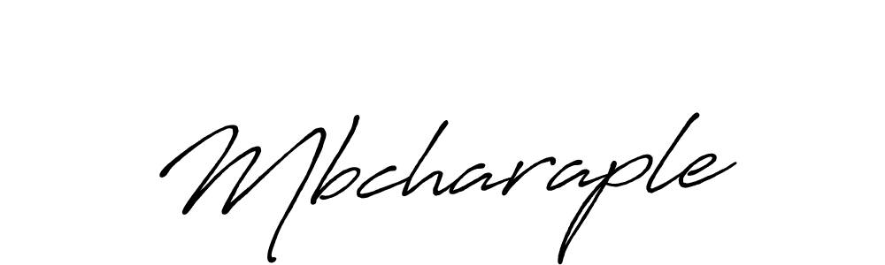 Design your own signature with our free online signature maker. With this signature software, you can create a handwritten (Antro_Vectra_Bolder) signature for name Mbcharaple. Mbcharaple signature style 7 images and pictures png