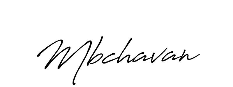 Mbchavan stylish signature style. Best Handwritten Sign (Antro_Vectra_Bolder) for my name. Handwritten Signature Collection Ideas for my name Mbchavan. Mbchavan signature style 7 images and pictures png