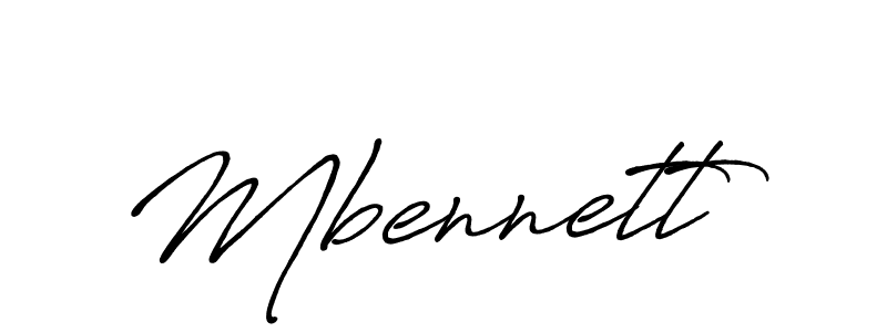 Design your own signature with our free online signature maker. With this signature software, you can create a handwritten (Antro_Vectra_Bolder) signature for name Mbennett. Mbennett signature style 7 images and pictures png