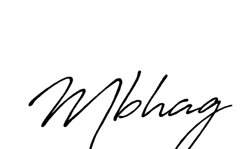Design your own signature with our free online signature maker. With this signature software, you can create a handwritten (Antro_Vectra_Bolder) signature for name Mbhag. Mbhag signature style 7 images and pictures png