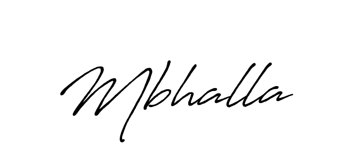 Design your own signature with our free online signature maker. With this signature software, you can create a handwritten (Antro_Vectra_Bolder) signature for name Mbhalla. Mbhalla signature style 7 images and pictures png