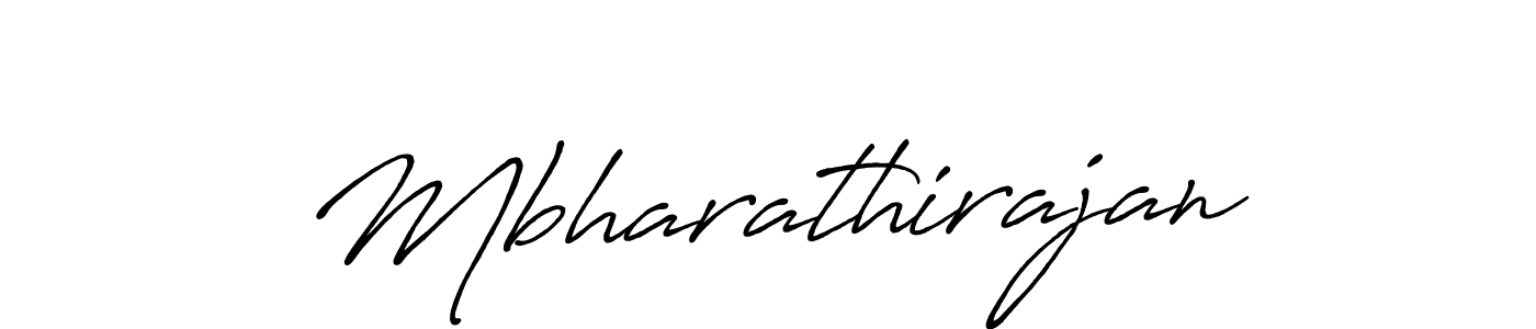 Mbharathirajan stylish signature style. Best Handwritten Sign (Antro_Vectra_Bolder) for my name. Handwritten Signature Collection Ideas for my name Mbharathirajan. Mbharathirajan signature style 7 images and pictures png