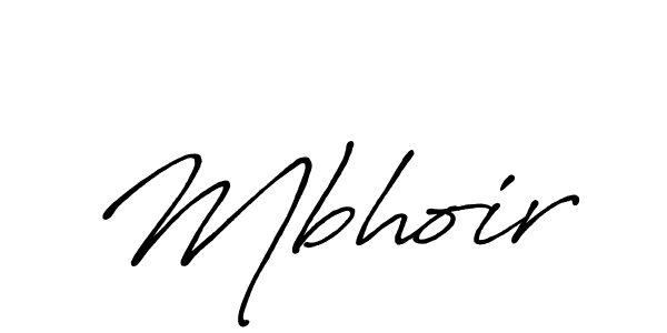 Design your own signature with our free online signature maker. With this signature software, you can create a handwritten (Antro_Vectra_Bolder) signature for name Mbhoir. Mbhoir signature style 7 images and pictures png