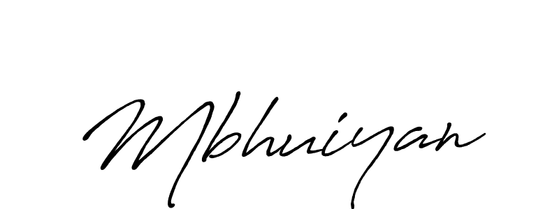 Design your own signature with our free online signature maker. With this signature software, you can create a handwritten (Antro_Vectra_Bolder) signature for name Mbhuiyan. Mbhuiyan signature style 7 images and pictures png
